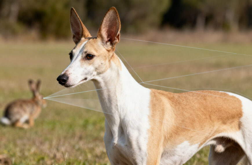 Ein Hund mit Jagdtrieb