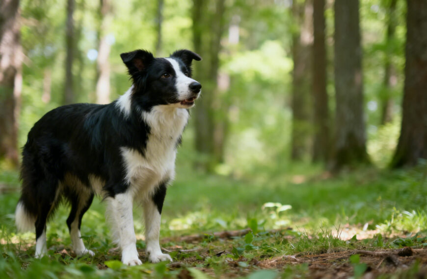Hund schaut in die Weite