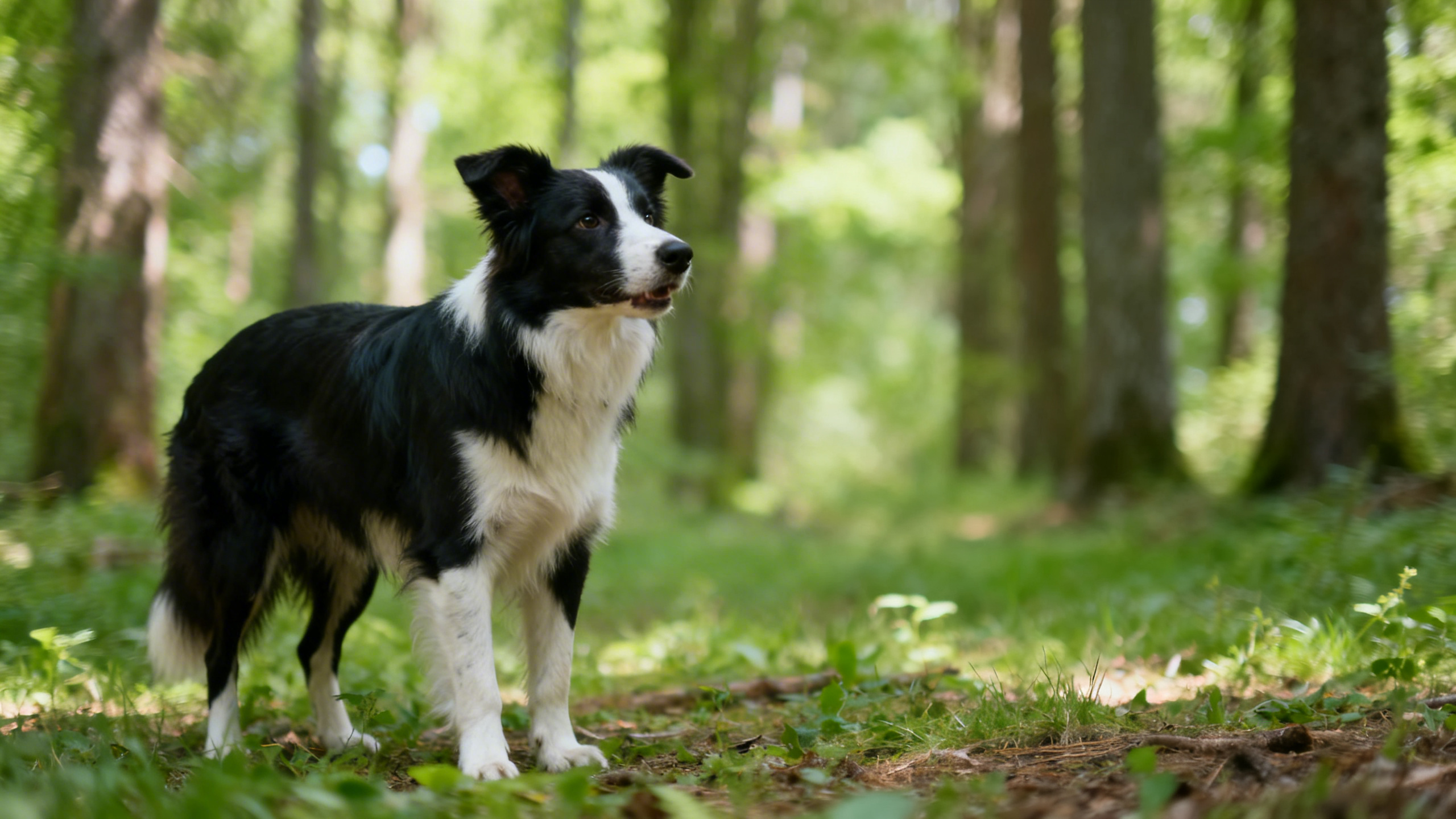 Hund schaut in die Weite