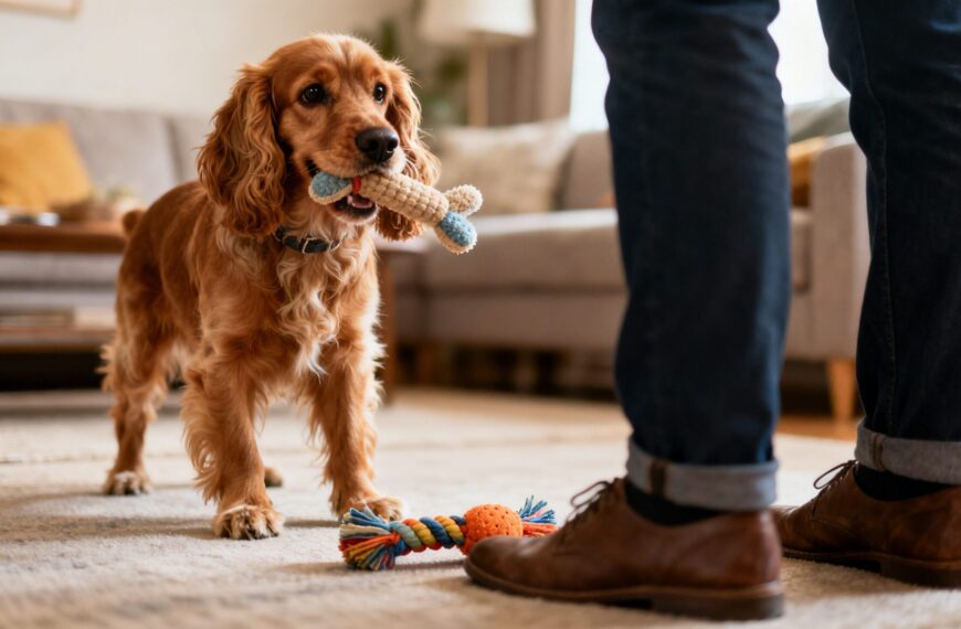 Warum Hunde dir Spielzeug bringen – 5 Gründe