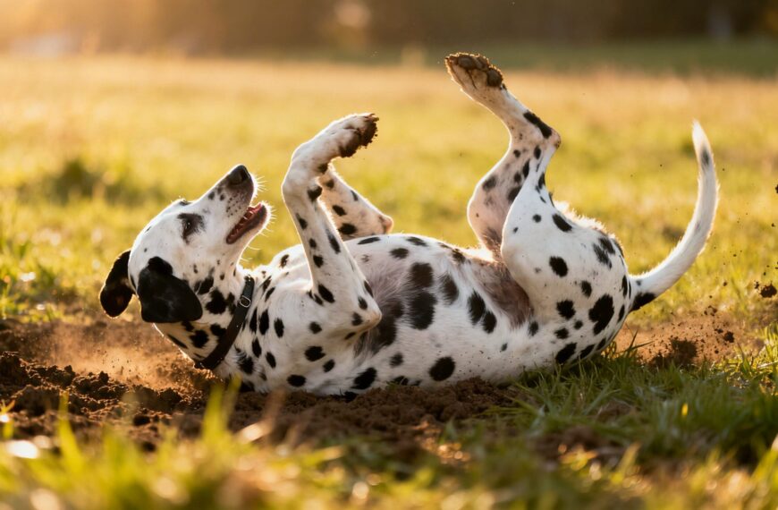 Warum Hunde sich im Dreck wälzen – 5 mögliche Gründe